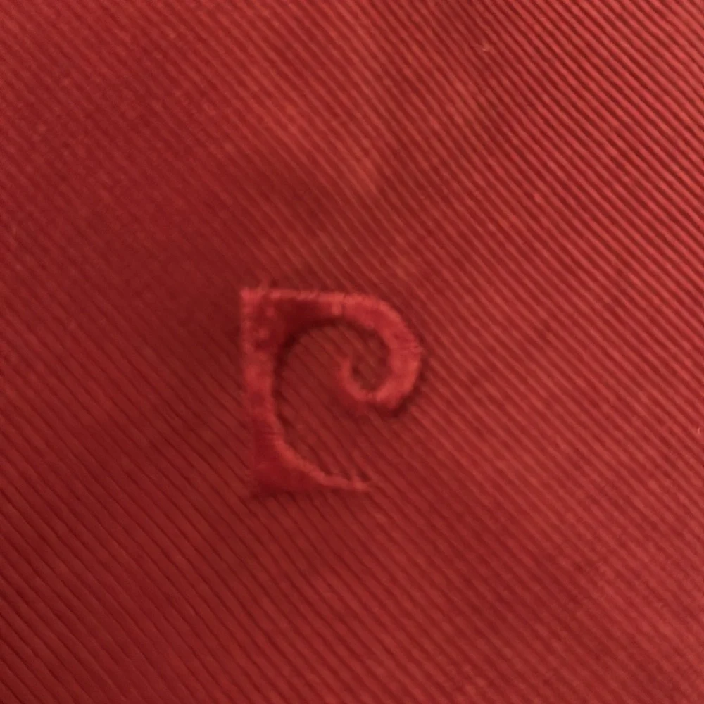 Vtg Pierre Cardin Hudson Tie‎ Paris New York 100% Imported Polyester Burgundy